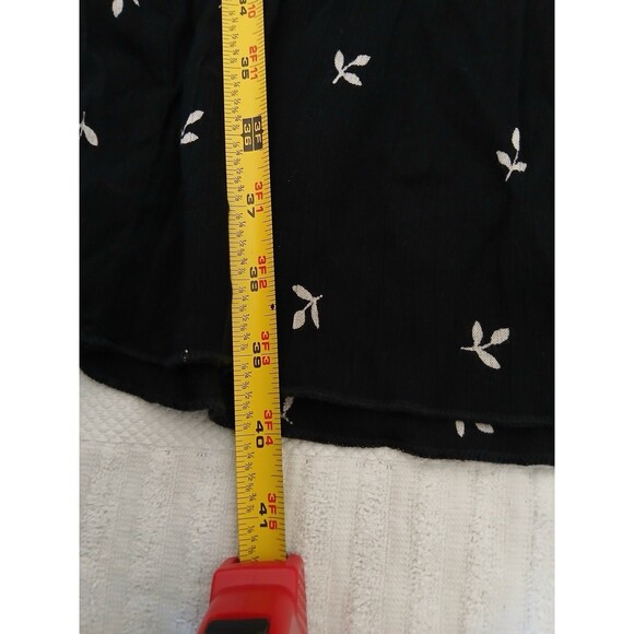 Bila Dress‎ Women Black White Floral Print Smocked Waist Sleeveless Medium Boho - Picture 10 of 14